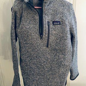 Patagonia Half Zip Jacket Color mixed gray Size Small 7/8 Unisex